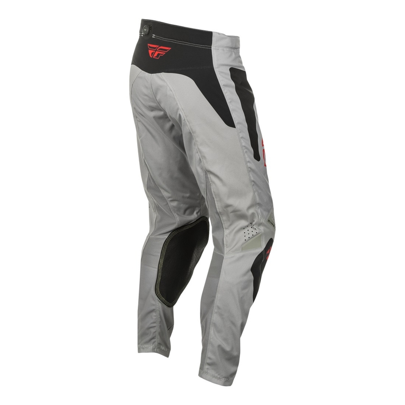 Motokrosové nohavice FLY Racing Kinetic Sym šedo-červeno-čierne