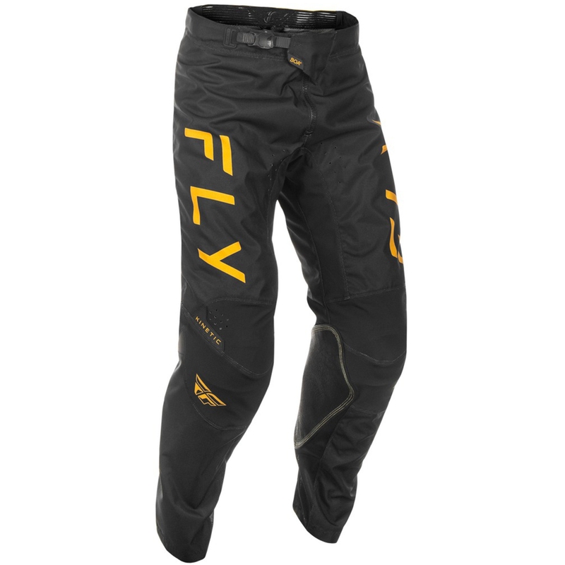 Motokrosové nohavice FLY Racing Kinetic Centre čierno-zlaté