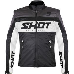 Softshellová bunda Shot Softshell Lite čierno-biela