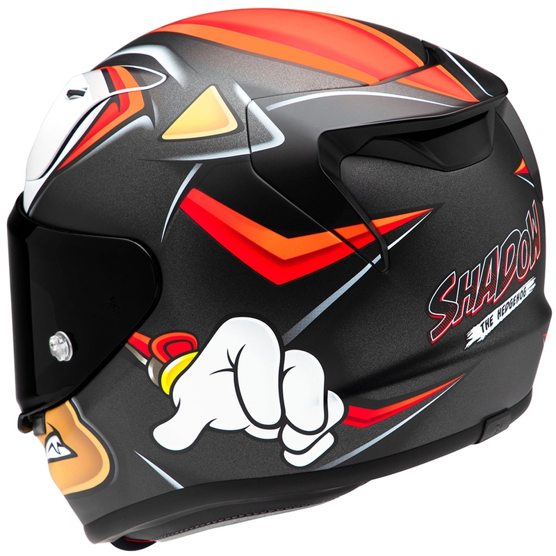 Integrálna prilba na motorku HJC RPHA 12 Shadow The Hedgehog MC1SF čierno-červeno-oranžová výpredaj