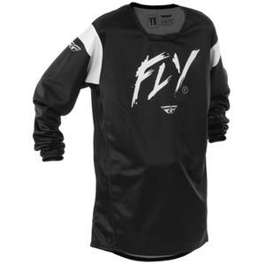 Detský motokrosový dres FLY Racing Kinetic Stoke čierno-biely