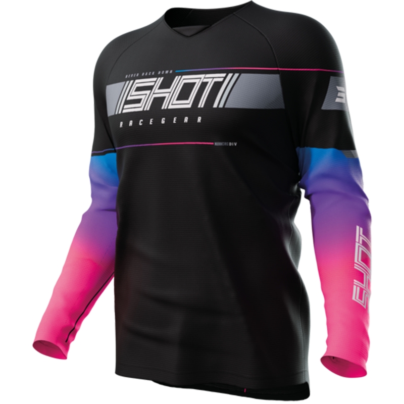 Detský motokrosový dres Shot Indy čierny výpredaj
