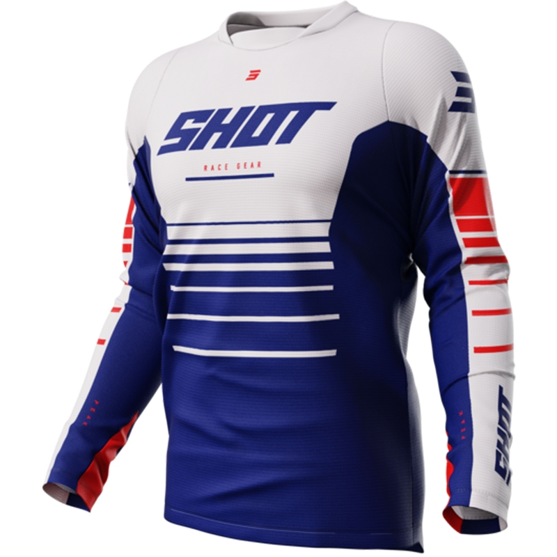 Motokrosový dres Shot Devo Peak modrý výpredaj