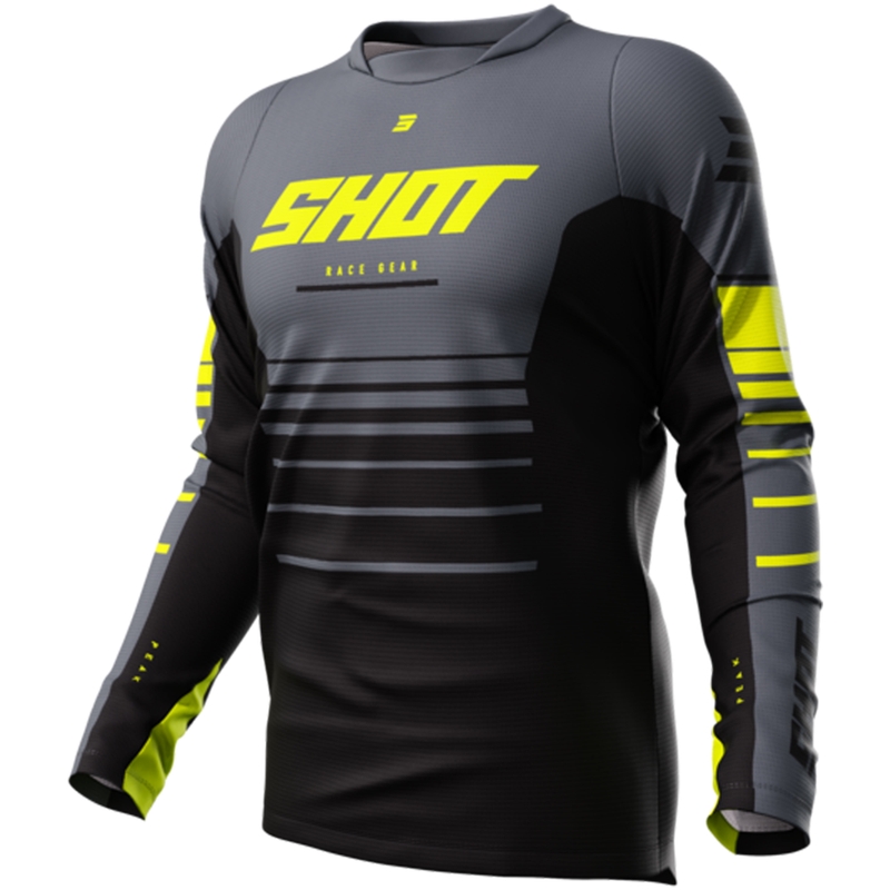 Motokrosový dres Shot Devo Peak fluorescenčno žltý výpredaj