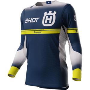 Motokrosový dres Shot Aerolite Husqvarna LE 2024 modrý výpredaj