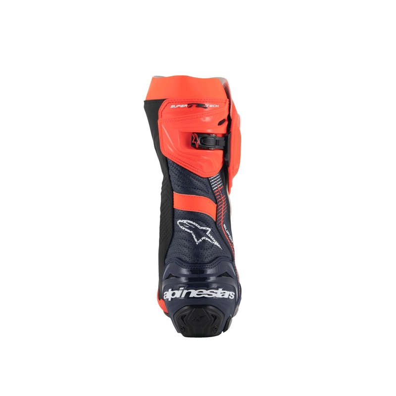 Topánky na motorku Alpinestars Supertech R Vented limitovaná edícia MM93 Marc Marquez fluo červeno-modro-čierne