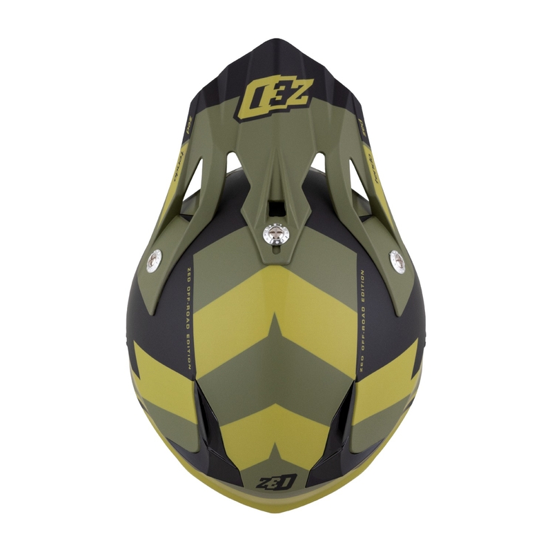 Motokrosová prilba ZED X1.9 Tendo tmavo zeleno-svetlo zelená