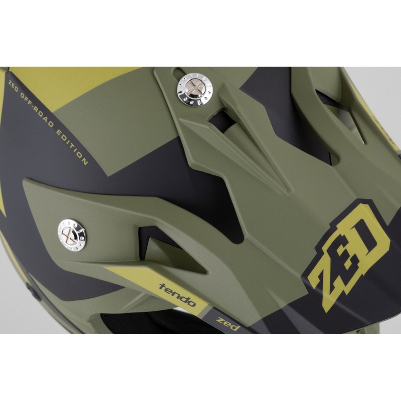 Motokrosová prilba ZED X1.9 Tendo tmavo zeleno-svetlo zelená