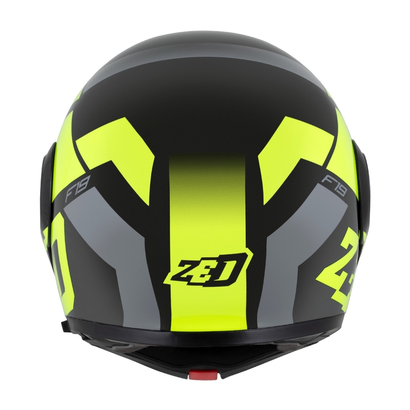 Výklopná helma na motorku ZED F19 čierno-fluo žltá