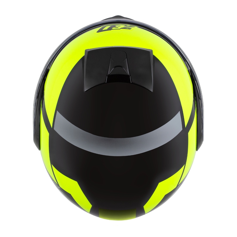 Výklopná helma na motorku ZED F19 čierno-fluo žltá
