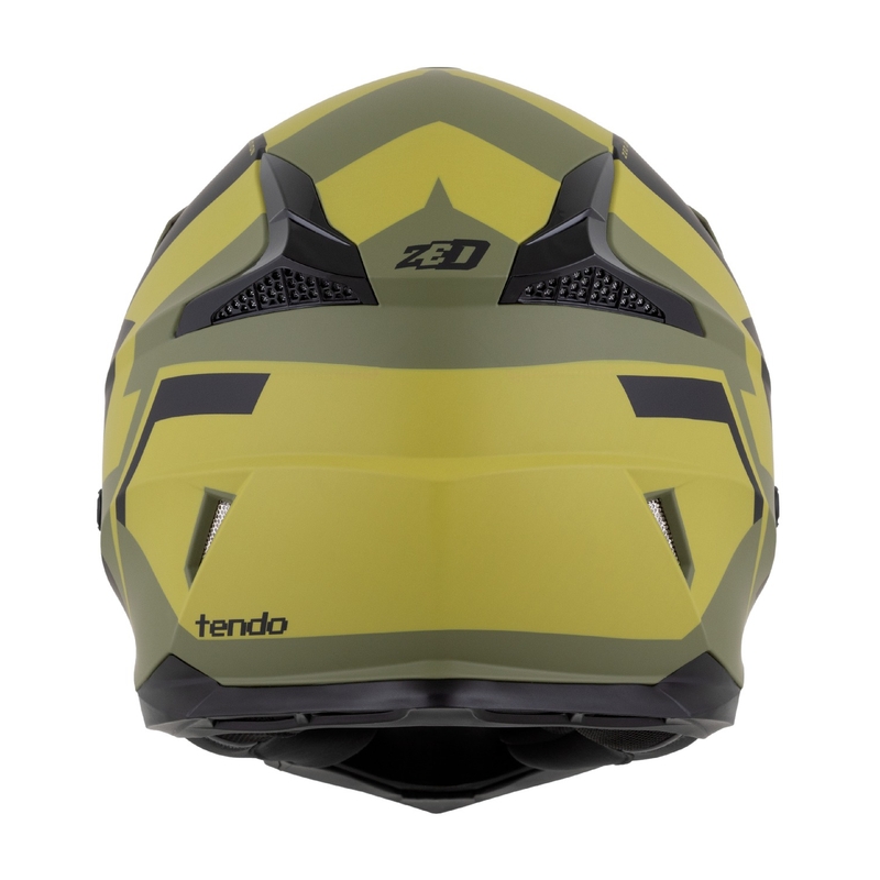 Detská motokrosová helma ZED X1.9 Tendo tmavo zeleno-svetlo zelená