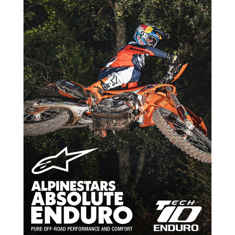 Topánky na motorku Alpinestars Tech 10 Enduro fluo oranžovo-čierno-biele