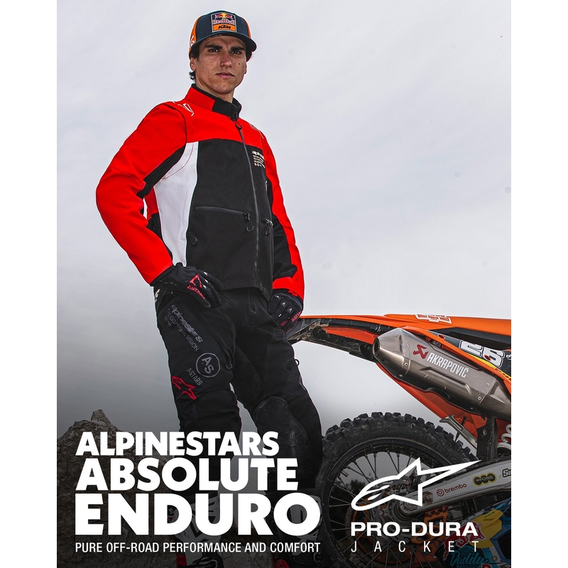 Bunda Alpinestars PRO-Dura čierno-červeno-biela