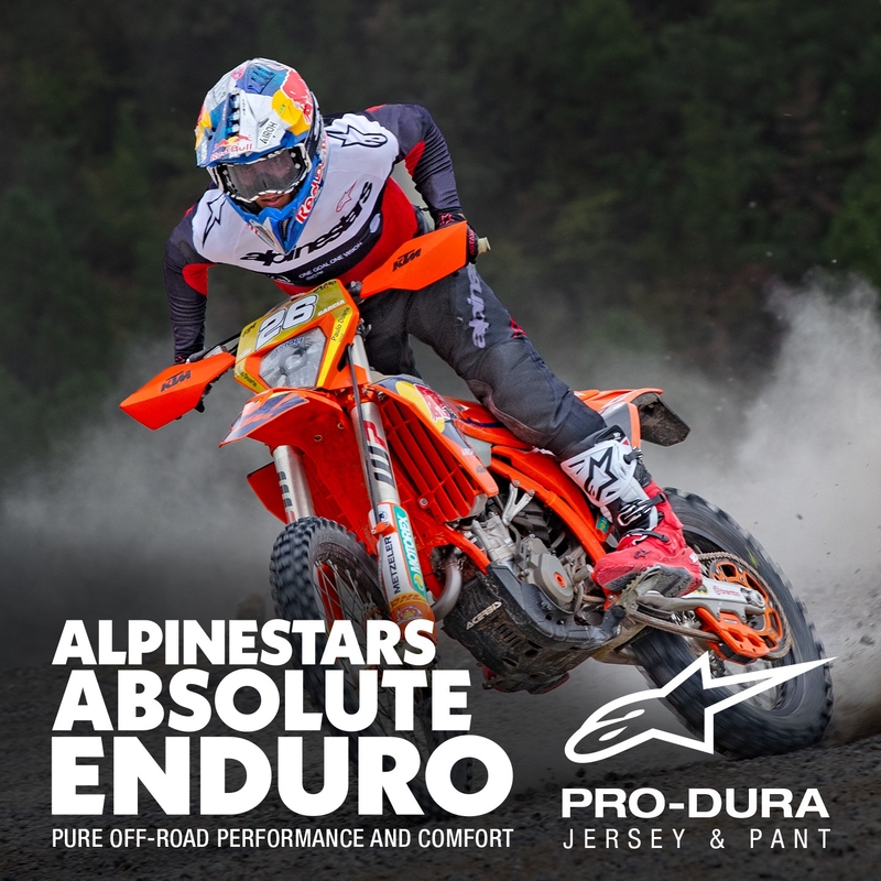 Motokrosový dres Alpinestars PRO-Dura čierno-červeno-biely