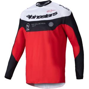 Motokrosový dres Alpinestars PRO-Dura čierno-červeno-biely