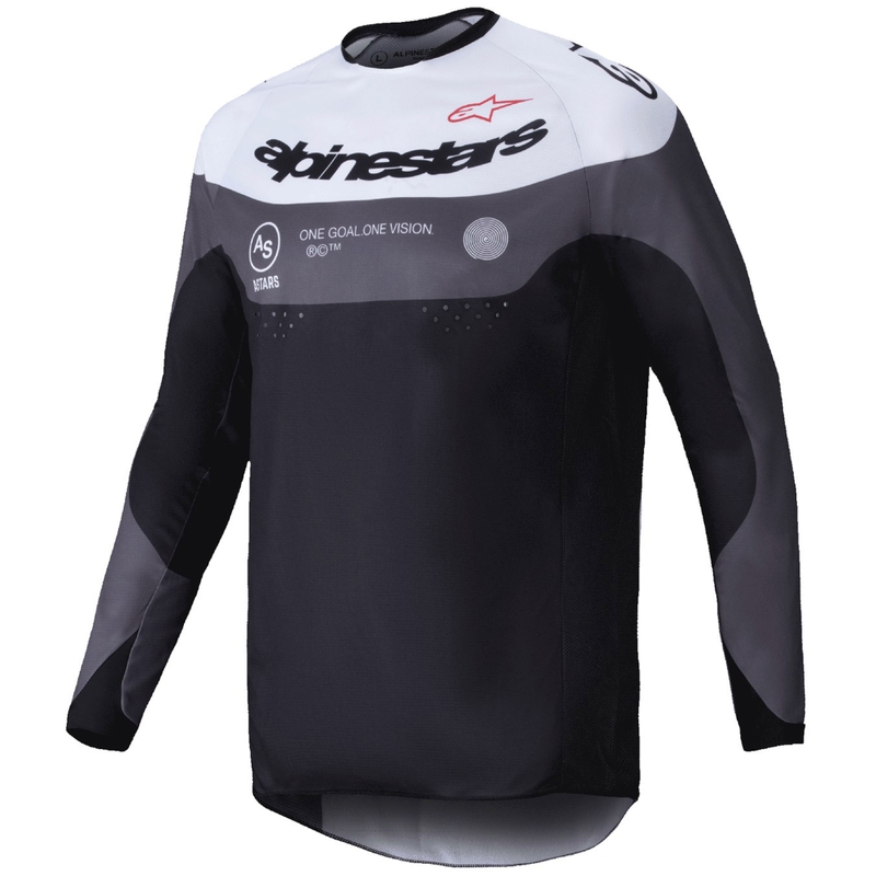 Motokrosový dres Alpinestars PRO-Dura čierno-biely
