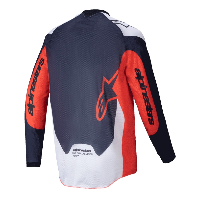 Motokrosový dres Alpinestars PRO-Dura modro-oranžovo-biely