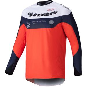 Motokrosový dres Alpinestars PRO-Dura modro-oranžovo-biely