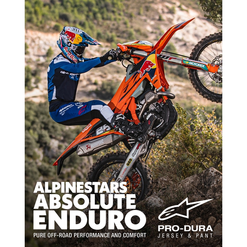 Motokrosový dres Alpinestars PRO-Dura modro-biely