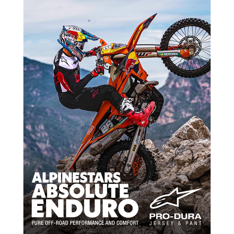 Motokrosové nohavice Alpinestars PRO-Dura čierno-biele