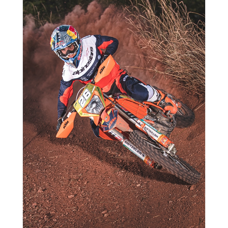 Motokrosové nohavice Alpinestars PRO-Dura modro-oranžovo-biele