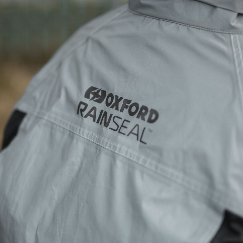 Nepremokavá bunda Oxford Rain Seal reflexná šedá