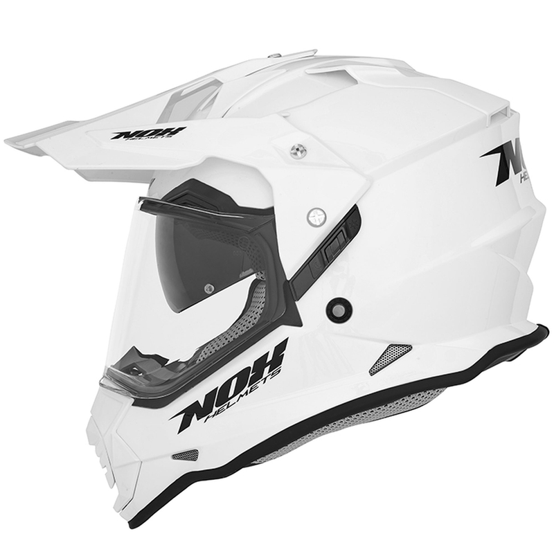 Enduro helma NOX N312 perleťovo biela