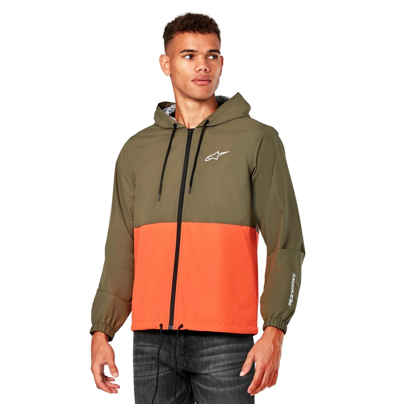 Bunda Alpinestars Speeded Windbreaker zeleno-oranžová