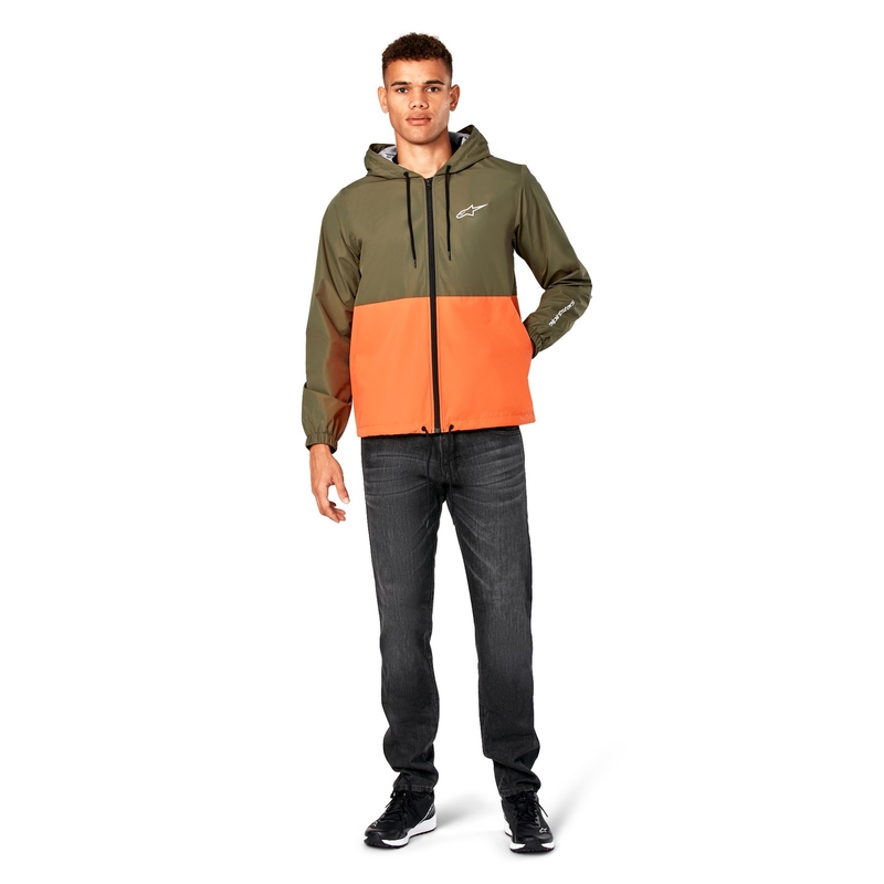 Bunda Alpinestars Speeded Windbreaker zeleno-oranžová