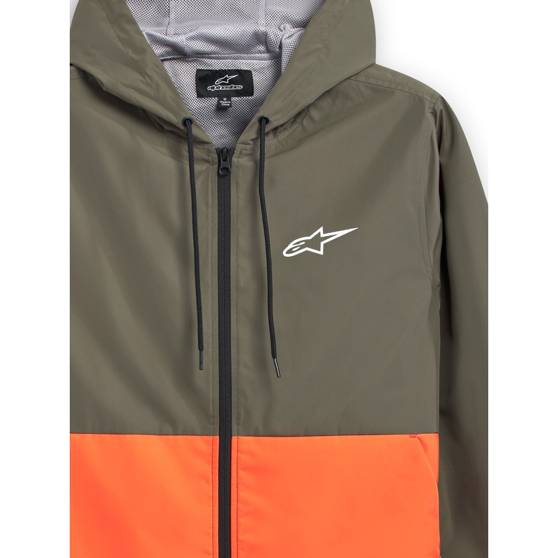 Bunda Alpinestars Speeded Windbreaker zeleno-oranžová