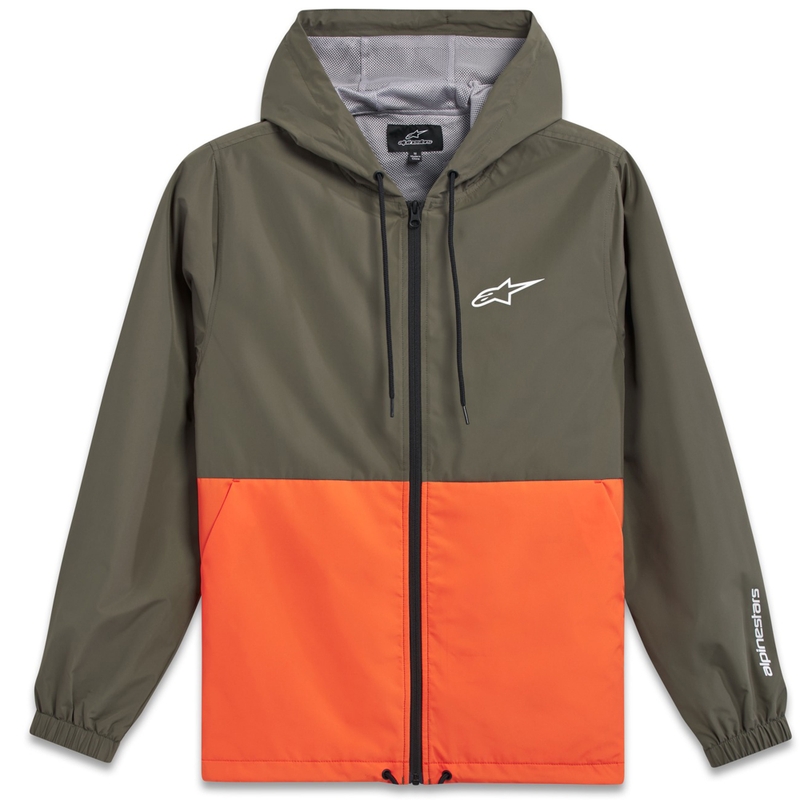 Bunda Alpinestars Speeded Windbreaker zeleno-oranžová