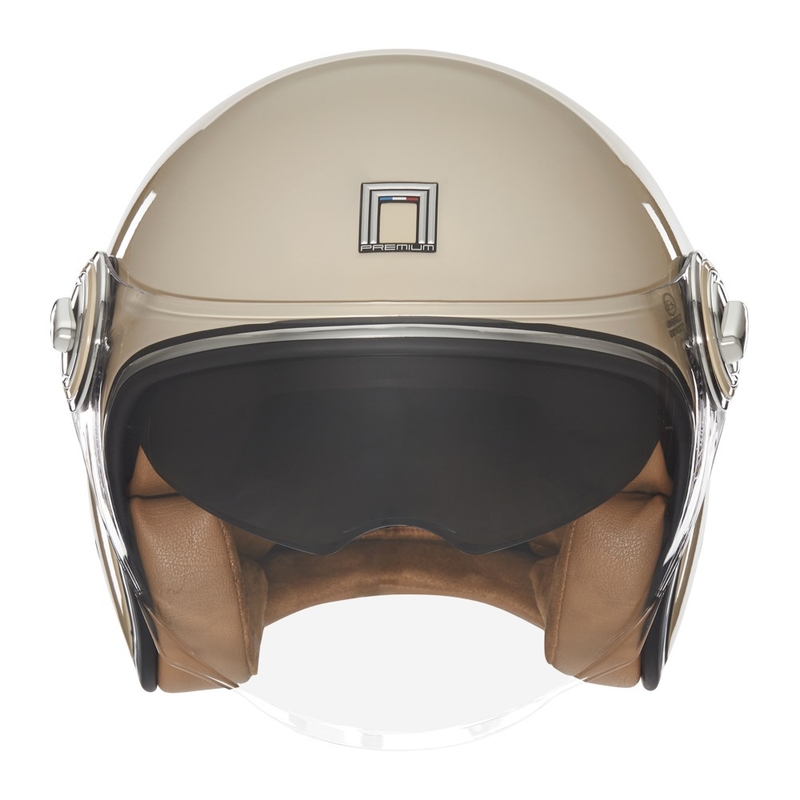 Otvorená prilba na motocykel NNOX PREMIUM Heritage béžová