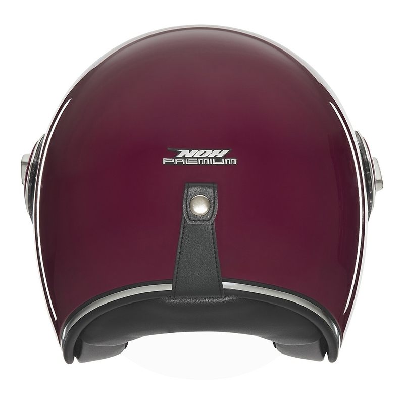 Otvorená prilba na motocykel NOX PREMIUM Heritage bordó