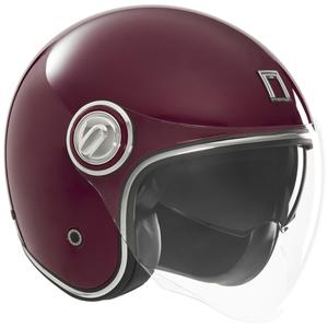 Otvorená prilba na motorku NOX PREMIUM Heritage bordó