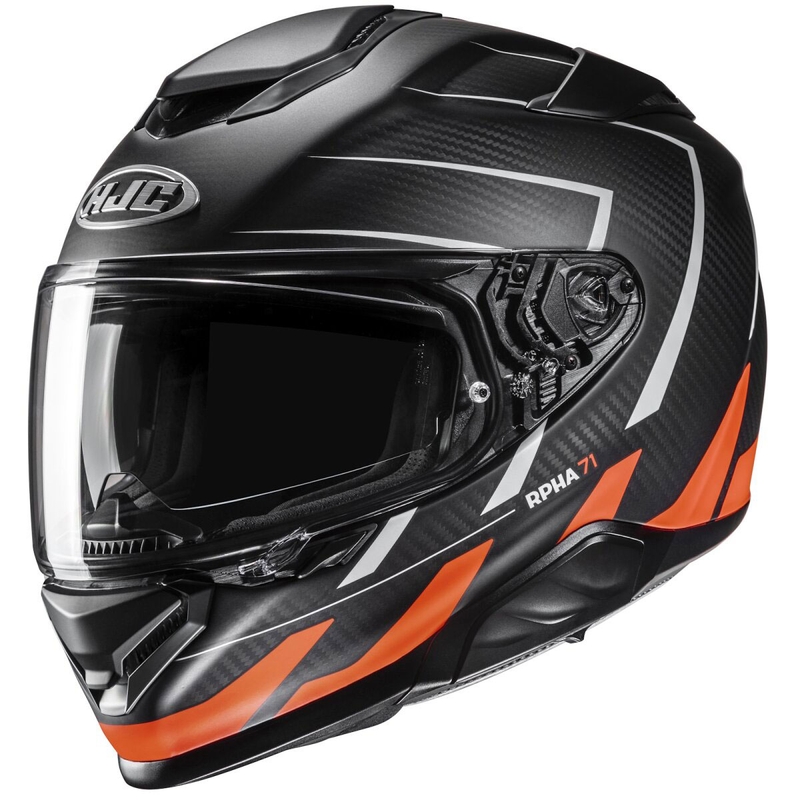 Integrálna prilba na motorku HJC RPHA 71 CARBON Cano MC6HSF čierno-oranžová výpredaj