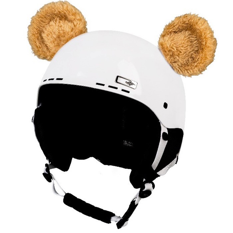 Uši na helmu Crazy Ears Medvedík béžovej