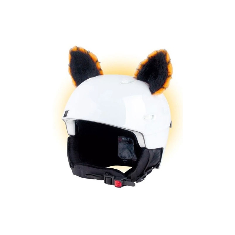 Uši na helmu Crazy Ears Mačka oranžová