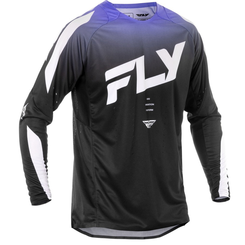 Motokrosový dres FLY Racing Evolution čierno-bielo-fialový