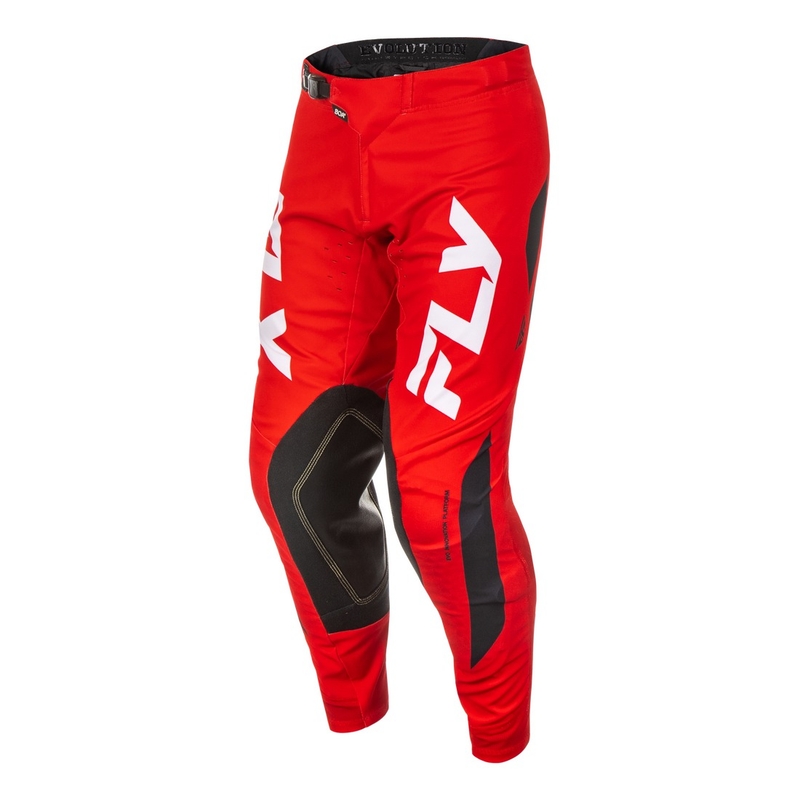 Motokrosové nohavice FLY Racing Evolution červeno-bielo-čierne