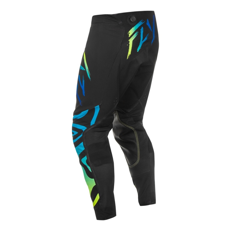 Motokrosové nohavice FLY Racing Evolution čierno-modro-fluo žlté