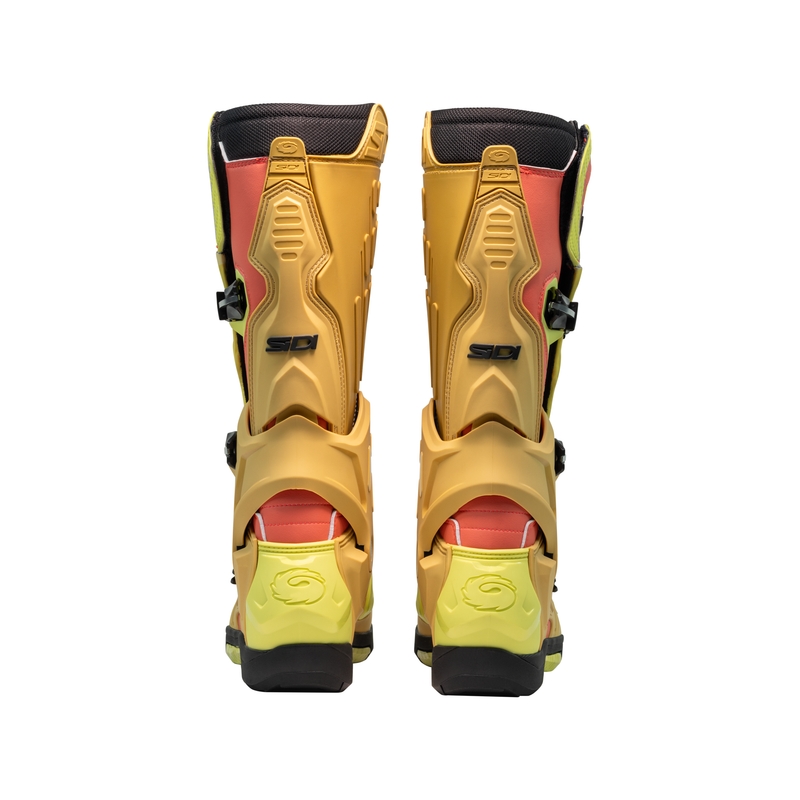 Topánky na motorku SiDi Crossair zlato-zelenkavé