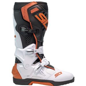 Topánky na motorku SiDi Crossair bielo-čierno-bronzové