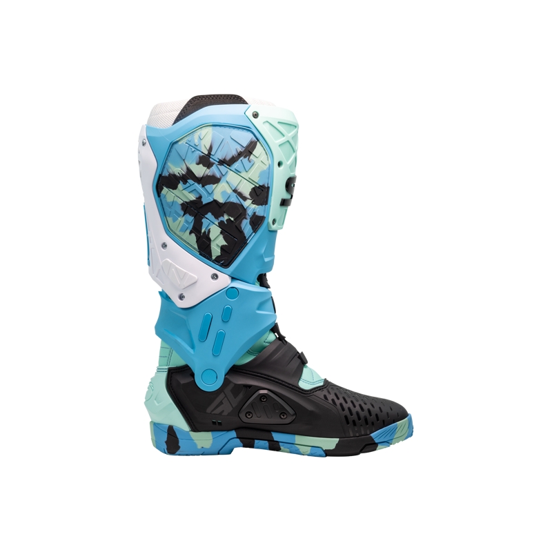 Topánky na motorku SiDi Crossair X čierno-tyrkysové