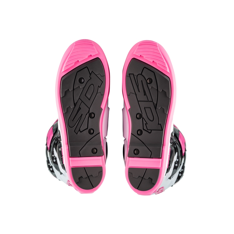 Topánky na motorku SiDi Crossfire 3 SRS čierno-bielo-ružové