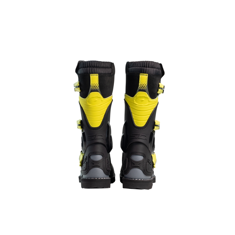 Detské motokrosové topánky SiDi Flame čierno-žlté