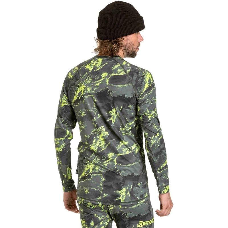 Pánske termo tričko Meatfly Avery modro-zelené camo