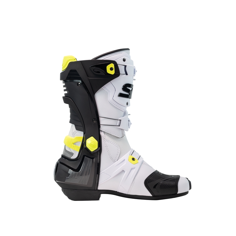 Topánky na motorku SiDi Rex bielo-čierno-žlté