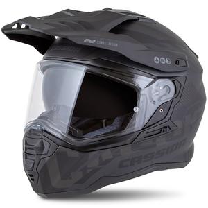 Enduro prilba Cassida Road Runner TechniX matná čierno-čierno-sivá