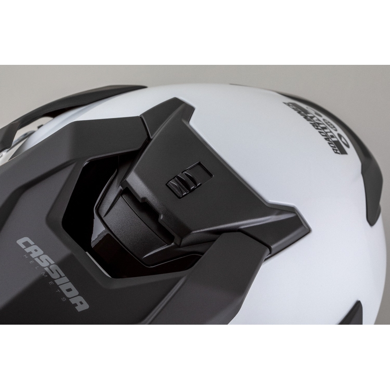 Enduro prilba Cassida Road Runner Dual bielo-čierna