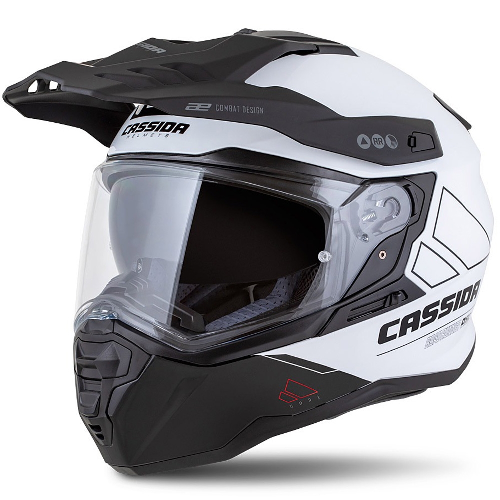 Enduro prilba Cassida Road Runner Dual bielo-čierna Veľkosť: M